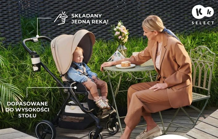 Kinderkraft Yoxi 2w1 - komfortowy wózek spacerowy