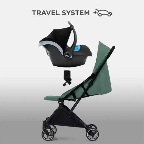 Kinderkraft Indy 2 - lekki wózek spacerowy z travel system