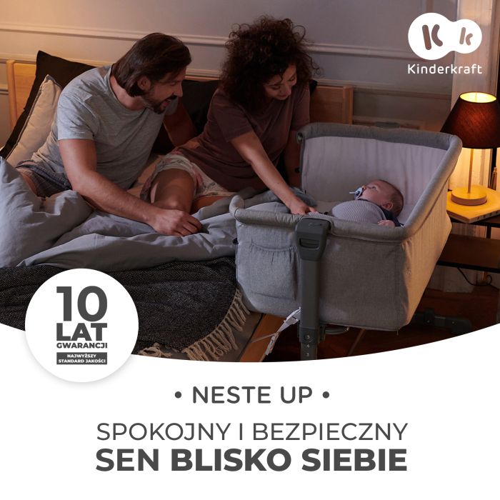 Kinderkraft Neste Up - łóżeczko dostawne w mama i ja