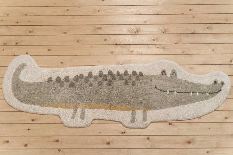 Little Dutch Dywan Krokodyl 170 x 53 cm - dywanik do pokoiku dziecięcego w mamaija