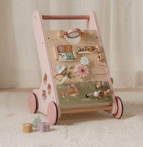 Little Dutch Drewniany chodzik edukacyjny Fairy Garden FSC do nauki chodzenia
