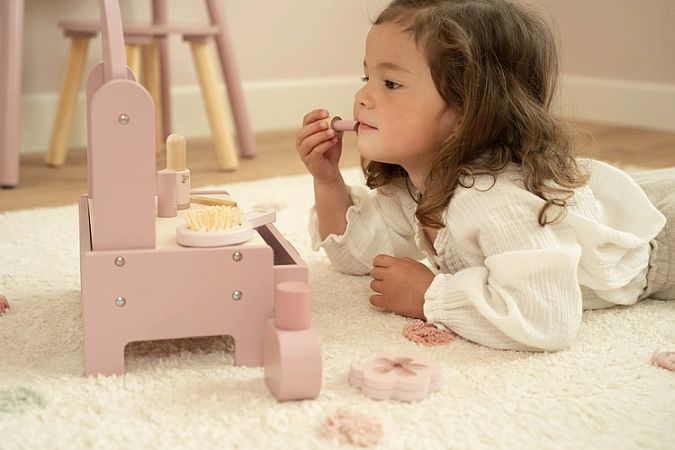 Little Dutch Drewniana toaletka FSC - LD2516 różowa