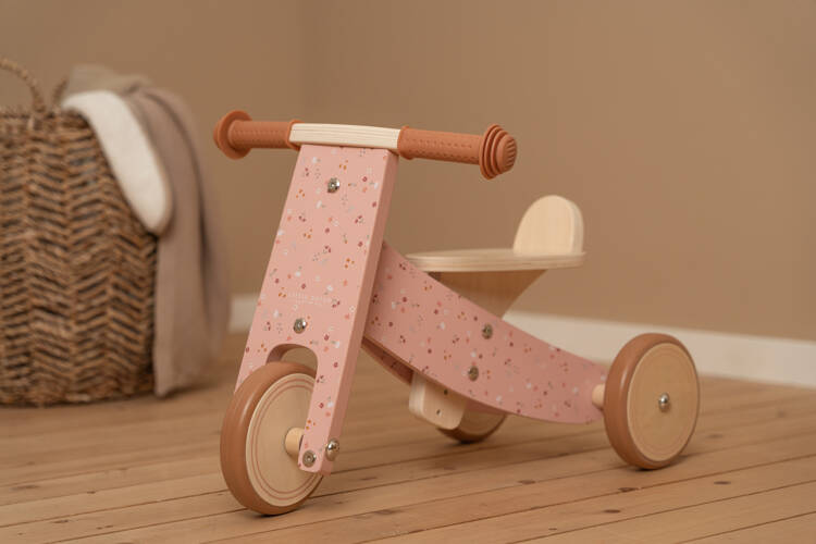 Little Dutch Drewniany rowerek trójkołowy Pink FSC-7123 w mamaija