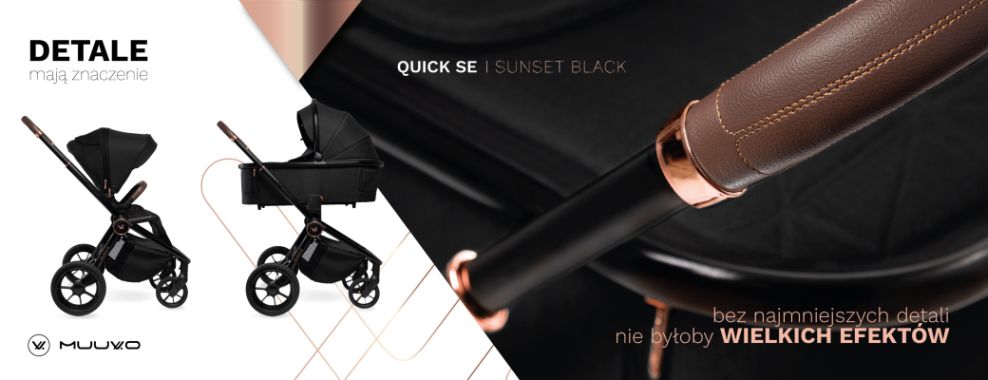 Muuvo Quick SE 2 - stylowy wózek spacerowy z torbą detale