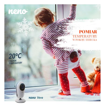 Neno Vera – niania elektroniczna z bezprzewodowym odbiornikiem i czujnikiem temperatury