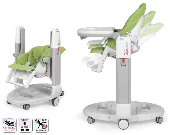 Peg Perego Tatamia Follow Me - krzesełko do karmienia, leżaczek i bujaczek