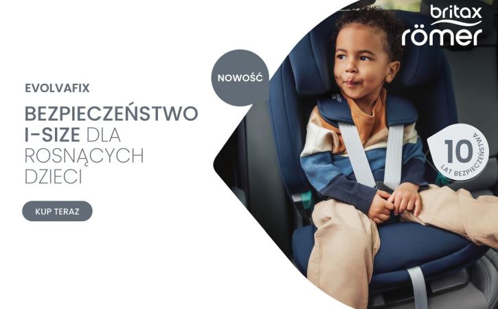 Britax Romer Evolvafix - komfortowy fotelik samochodowy dla dzieci 76-150 cm
