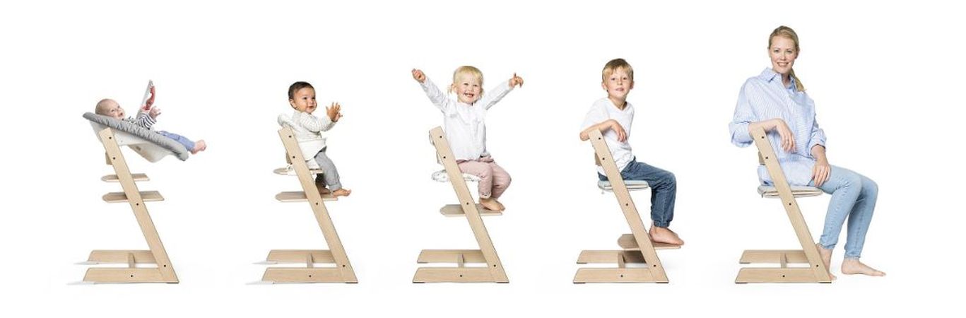 Stokke Tripp Trapp Bundle - krzesełko do karmienia z akcesoriami od narodzin do wieku dorosłego