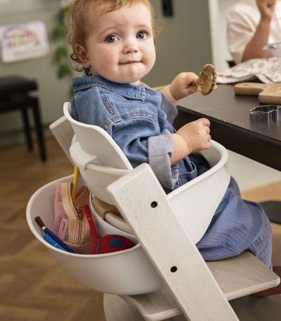 Stokke Tripp Trapp Bundle - krzesełko do karmienia z zestawem Baby Set V2