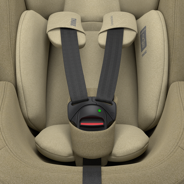 System cyfrowy i aplikacja Thule w foteliku Thule Maple Connect