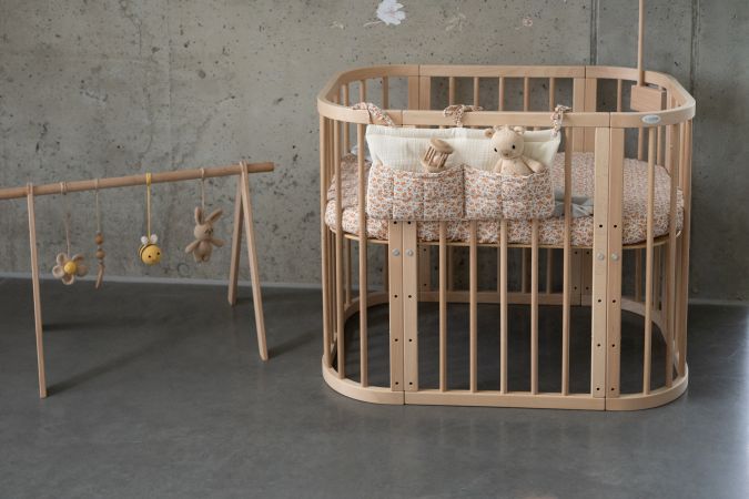 Waldin Łóżeczko 5w1 z materacem do około 3 roku życia