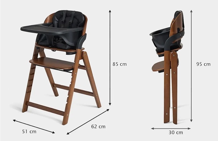 Me&You krzesełko do karmienia - wymiary