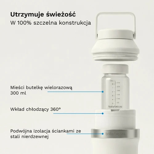 Baby Brezza Przenośny Cooler na mleko mamy z wkładem chłodzącym