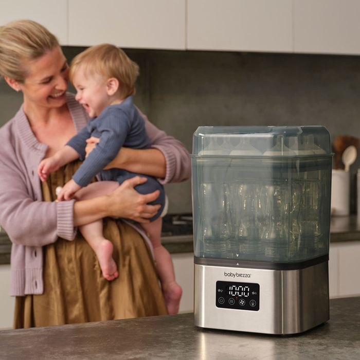 Baby Brezza SuperQuick Stainless Steel, sterylizator do butelek z funkcją suszenia