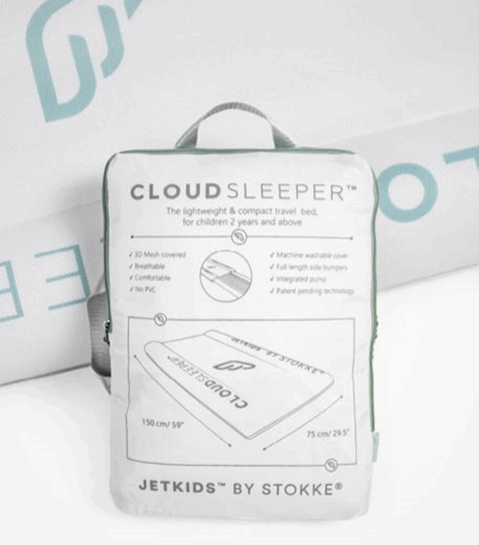 Stokke CloudSleeper Jetkids - dmuchane łóżeczko dziecięce