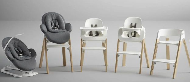 Stokke, Steps - krzesełko od karmienia, które zmienia się wraz z rozwojem dziecka.