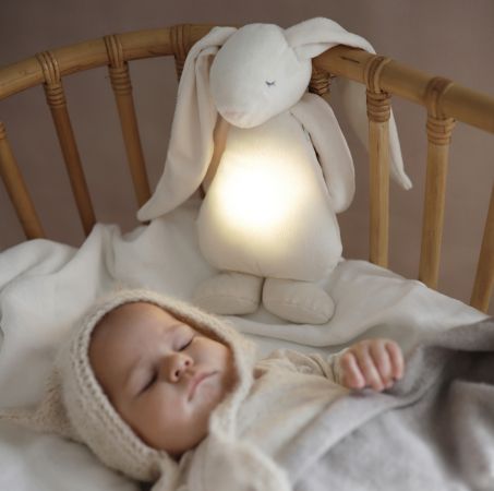 Moonie 2.0 Szumiący Króliczek z lampką w siedmiu kolorach