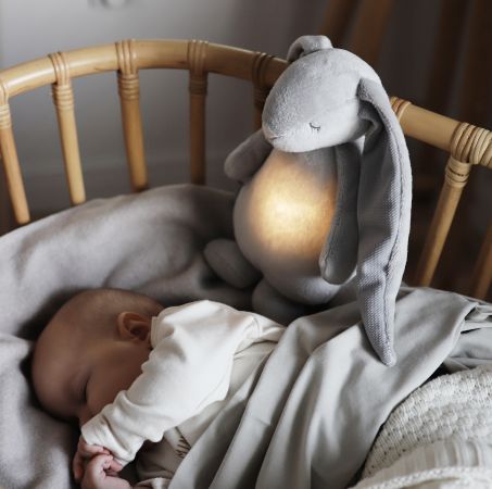 Moonie 2.0 Szumiący Króliczek z lampką i czujnikiem snu