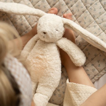 Moonie 2.0 Szumiący Króliczek z lampką z bawełny organicznej